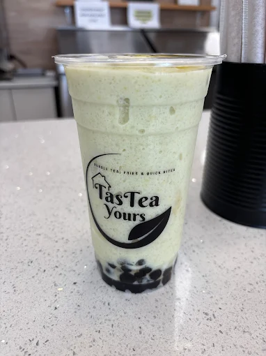 Brown Sugar Crème Brûlée bubble tea at TasTea Yours in Edmonton, AB