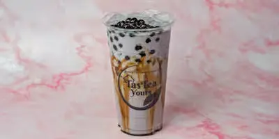 Taro Brown Sugar milk tea at TasTea Yours in Edmonton, AB