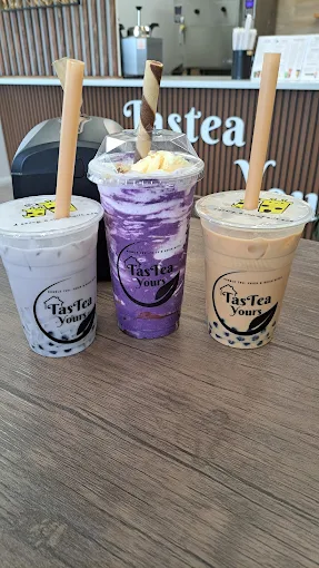 Cheese Foam Tea at TasTea Yours in Edmonton, AB